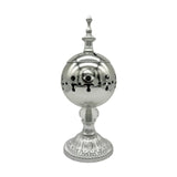 Maxbell Incense Burner Electric Zen Decor Censer Burner for Gift Office Silver