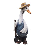 Maxbell 2 Piece Lawn Decorative Mini Resin Duck Art Crafts for Pond Outdoor