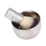 Maxbell Men Shaving Soap Bowl and Brush Kit for Valentine’S Day Gift Stainless Steel