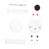 Maxbell 3xDIY Leather Bag Making Cute Hand Knitting Craft Shoulder Bag Sewing Material White