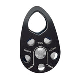 Maxbell 22kN Side Plate Single Fixed Pulley for Engineering Simple Assembly Portable Black