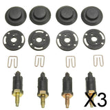 Maxbell 3x8Piece 2.0HDI Engine Cover Bolt Bonnet Hood Clip For CITROEN PEUGEOT 307 406