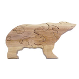 Maxbell Wooden Bear Puzzle Cute Unique Keepsake Birthday Gift for Holidays Dads Moms