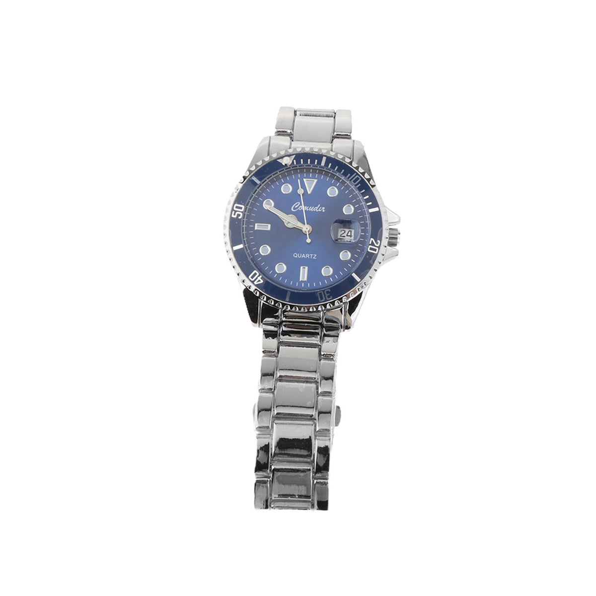 Maxbell Auto Mechanical Watch Men Quartz Movement Chronograph Analog Wristwatch Blue