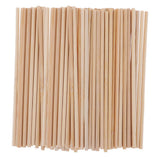 100 Pieces 4mm Round Balsa Wood Stick Unfinished Woodcraft Stick Dowel Rod for Kindergarten Handmade Craft Model Making Accessories 150mm - Aladdin Shoppers