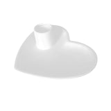 Maxbell Taper Candle Holder Tray Farmhouse Hotel Fireplace Ceramic Heart Candlestick