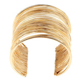 Maxbell Rigid Memory Wire Metal Circle Split Coil Wire Cuff Bracelet Bangle Gold - Aladdin Shoppers