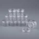 Maxbell Maxbell 10x Empty Round Clear Makeup Jar Pot Powder Travel Cream Cosmetic Container 15g