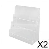 Maxbell 2xSport Cards Display Shelf Sleeved Trading Cards Display Stand for Retail