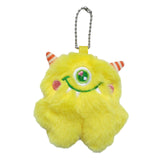 Maxbell Cute Plush Monster with Big Eyes Car Keyrings for Family Friends Boys Girls Yellow