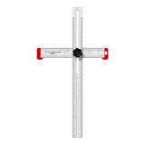 Maxbell Square Ruler Drilling Positioning Ruler for Template Crafting Shelves Door 60cm