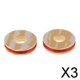 Maxbell 3x2pcs Fishing Rod Guide Ring Wrapping Line Tying Thread Fix Line Red