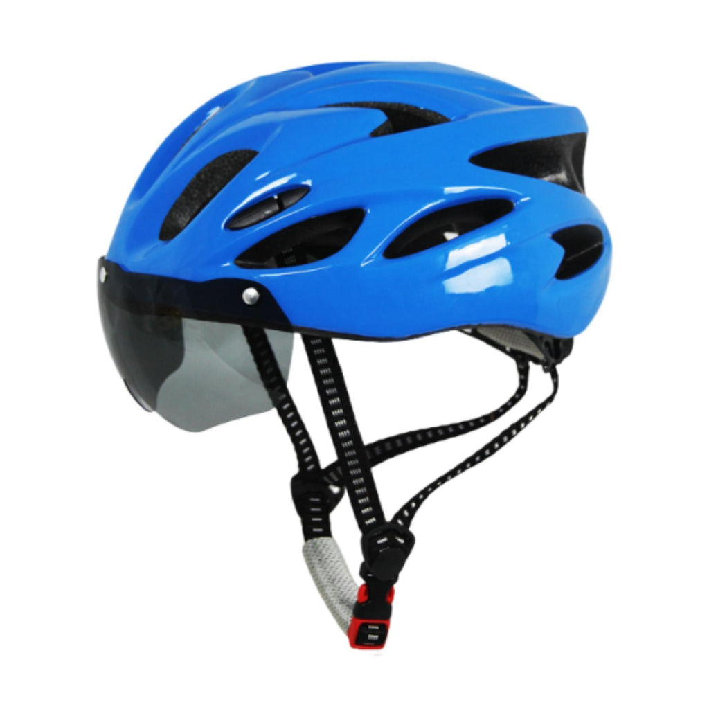 Maxbell Bike Helmet for Adults for Men Women Portable Fit Head Circumference 54-62cm Blue