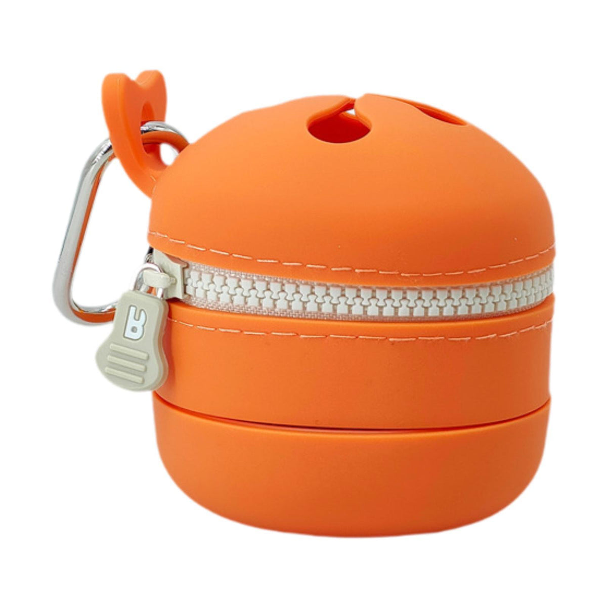 Maxbell Fly Fishing Trash Can Silicone Retractable Practical Fly Fishing Storage Bin Orange