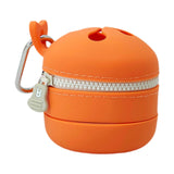 Maxbell Fly Fishing Trash Can Silicone Retractable Practical Fly Fishing Storage Bin Orange