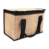 Maxbell Insulated Food Delivery Bag Adults Grocery Tote for Travel Restaurant Office Khaki Black