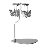 Maxbell Maxbell Rotary Candle Holder Tea Lights Candle Holder Metal for Holiday Home Decor Butterfly