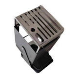 Maxbell Knife Block Swivel with Scissors Slot Storage Organizer Kitchen Knife Holder Gray