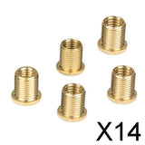 Maxbell 14x5X Aluminum Alloy Gear Shift Knob Thread Adapter Nuts Insert Set M10x1.25