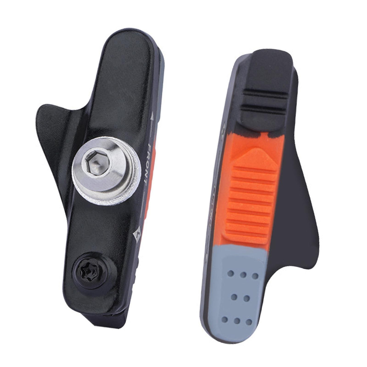 Maxbell Maxbell 2x Bike Brake Pads Bicycle Brake Pads Left Right Aluminum Rubber Blocks Black