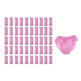 Maxbell Maxbell 50pcs Nonwoven Underwear Panties Handy Briefs Set for Travel Hotel Spa Red