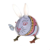Maxbell 3pcs Wind Up Tin Toy Clockwork Jumping Frog rabbit pecking bird vintage gift