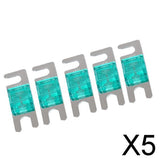 Maxbell 5x5 Pieces Mini ANL Bolt Fork Fuse Kit Car Audio Circuit Breaker 30A