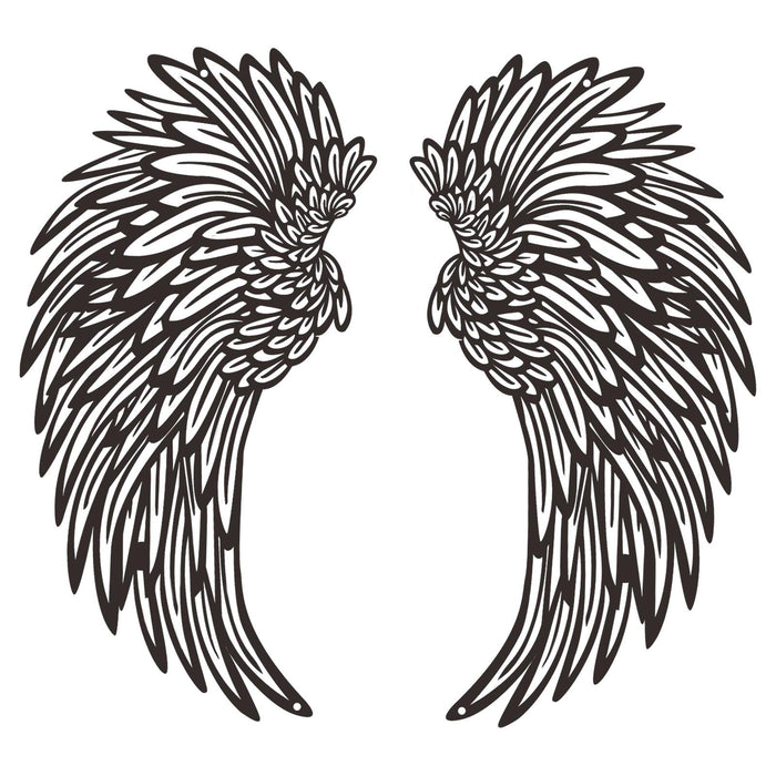 Maxbell Angel Wings Wall Art Decor Metal Wall Sculpture for Office Corridor Entrance