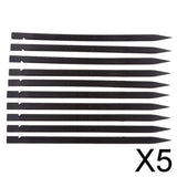 Maxbell 5x10 Pieces Universal Stick Spudger Phone Tablet Opening Pry Bar Tool Black