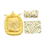 Maxbell Doll Bedding Set Soft Children Gift Adorable with Comforter and Pillow Decor