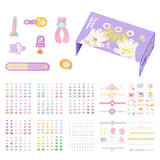 Maxbell Nail Stickers Waterproof for Little Girls Cute Self Adhesive Nail Art Decals Style A