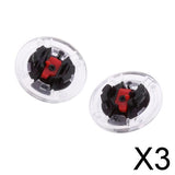 Maxbell 3xPair Helmet Screen Lens Mounting Fix Base for Rotate Switch for LS2 Helmet