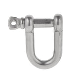 Maxbell Maxbell 304 Stainless Steel Screw Pin D Shackle Marine Boat Shade Rigging Silver M5