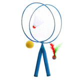 Maxbell Kids Mini Badminton Rackets Birdie Set Outdoor Indoor Sport Game Toys Blue - Aladdin Shoppers