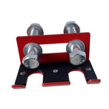 Maxbell Barbell Holder for Squat Rack Vertical Rack Attachment Double Barbell Hanger Red