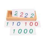 Maxbell 1-9000 Learning Cards Versatile Large PVC Number Cards for Nursery Home