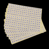 Maxbell Set of 15 Sheets, Round Sticky Number Stickers, 1 to 102 Round Self Adhesive Numbered Labels, Inventory/Storage/Organizing Stickers - Aladdin Shoppers