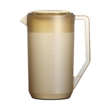 Maxbell Pitcher with Scale Portable Pitcher Beverage Jar for Party Restaurant Fridge 2400ml Brown