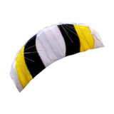 Maxbell Stunt Kite Two Line Seaside Beach Toy 1.4M Outdoor Parafoil Kite for Adults Yellow