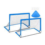 Kids Soccer Goal Football Goal Post for Backyard Garden Outdoor Sports Games Blue