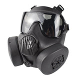 Maxbell 2xFull Face Mask Respirator CS Perspiration Face Protector Black_Gray Lens