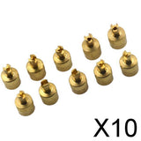 Maxbell 10x10 Pieces Motorcyle Car Slotted Head Valve Stem Caps for Core Remover Tools