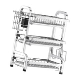 Dish Drying Rack Practical Space Saving Sink Shelf for Home Hotel Restaurant 43cmx23.5cmx59.8cm