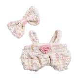 Maxbell 2Pcs Doll Clothes Set Soft for 5.91inch or 6.69inch Pendant Dolls  white