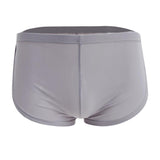 Men's Side Split Solid Briefs Bulge Pouch Boxers Underwear Panties XL Gray