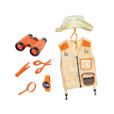 Maxbell Outdoor Exploration Set Cargo Vest and Hat and Accessories for Children Kids Orange