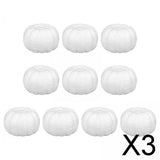 Maxbell 3x10x White Foam Pumpkins Props Crafts for Halloween School Project Birthday