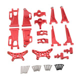 Maxbell 1/14 RC Cars Aluminum Spare Parts 8 Pieces Compact Accessory for 14209 14210 red