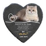 Maxbell Memorial Garden Stone Cemetery Decoration Memorial Gift 6 inch Dog Headstone Heart Style H