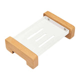 Maxbell Soap Dish Easy Cleaning Drainable Modern Decorative Metal Sturdy Soap Holder Countertop
